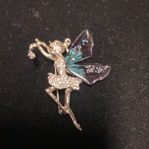 Elegant Silver Fairy Pendant